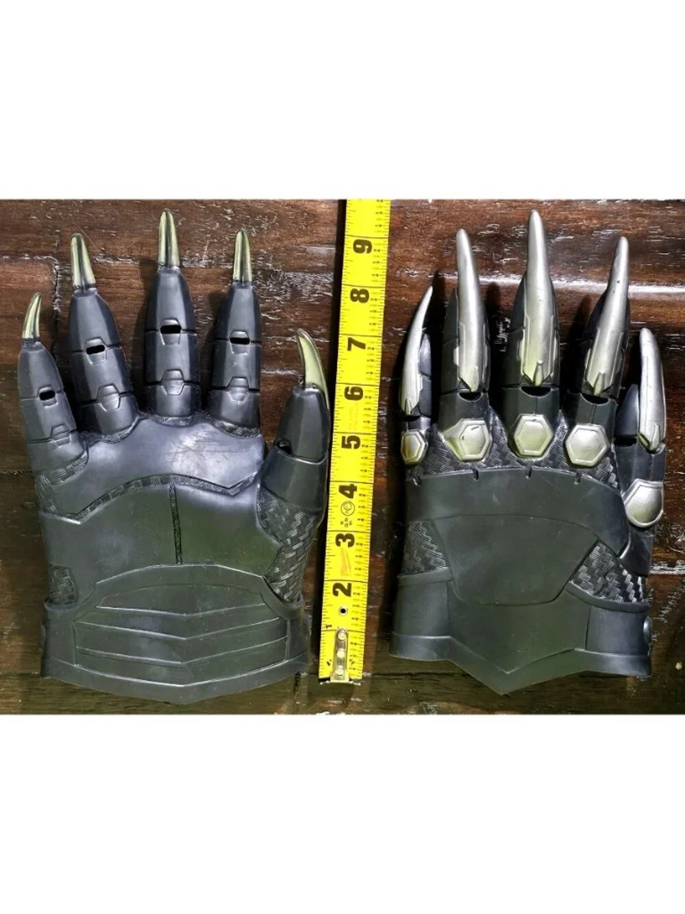 Disney Store Marvel Avengers Black Panther Muscle Costume Boys 5 6 Mask Gloves - Picture 4 of 13